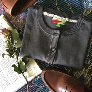 NWOT ModCloth Cute Gray Charter School Cardigan M